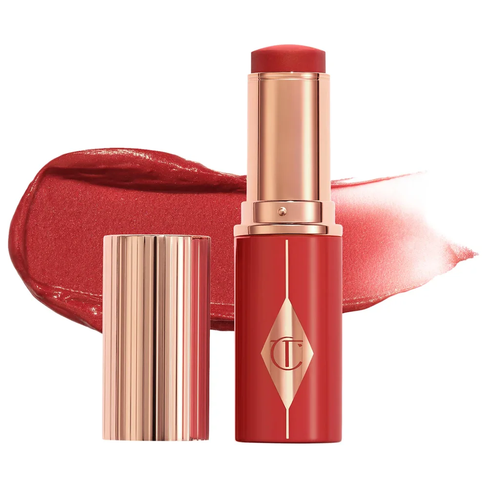Unreal Lip + Cheek Glow Blush Stick with Hyaluronic Acid in Cherry Glow