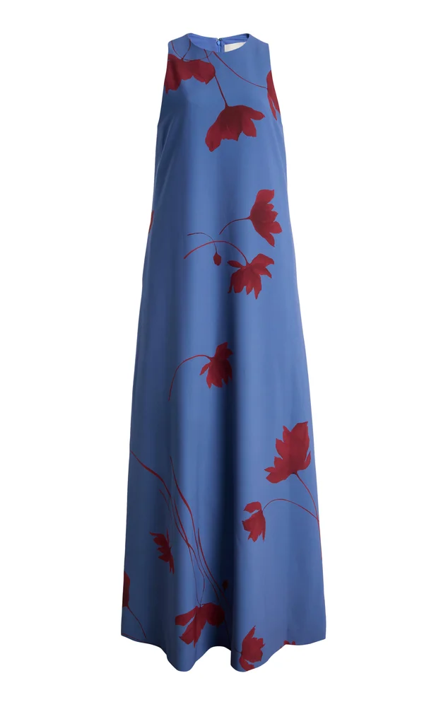 Exclusive Francie Floral Printed Crepe Gown