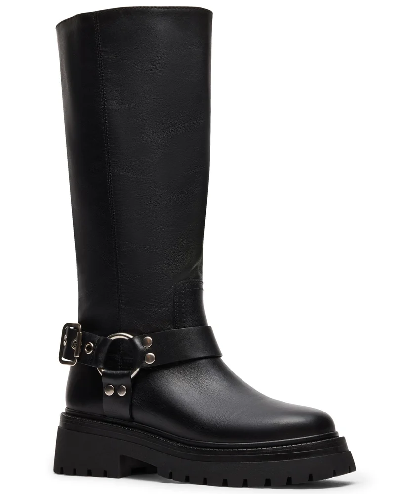 Everest Platform Lug-Sole Engineer Tall Boots