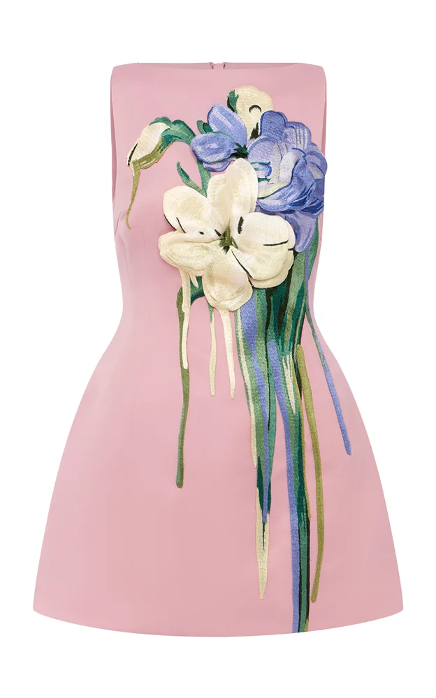 Ali Embroidered Mini Dress