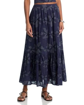 Embroidered Midi Skirt - Exclusive