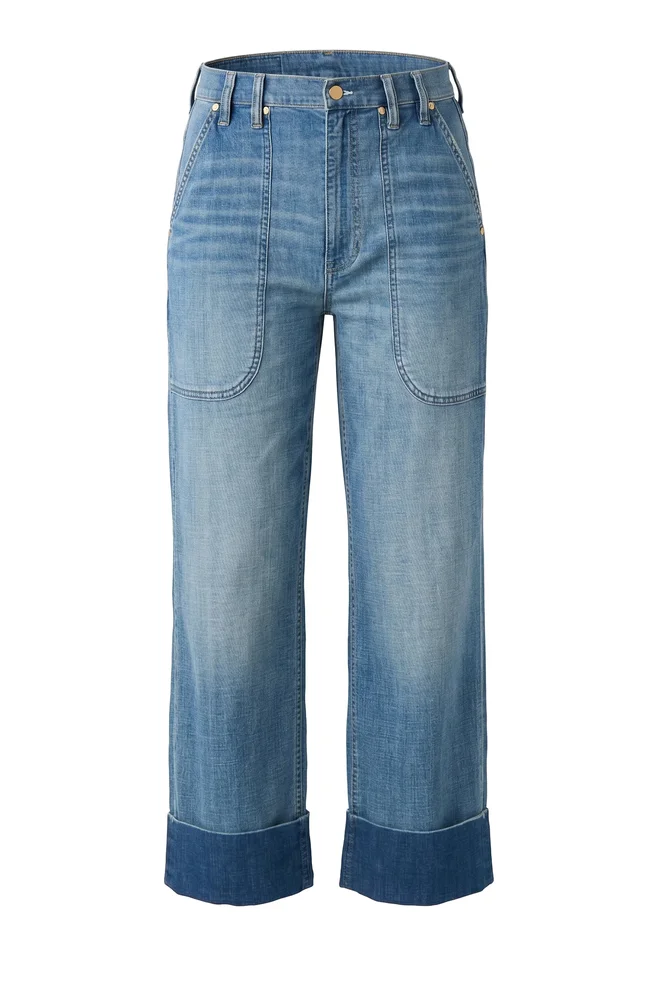 HIGH RISE RELAXED STRAIGHT W/ UTILITY POCKETS
