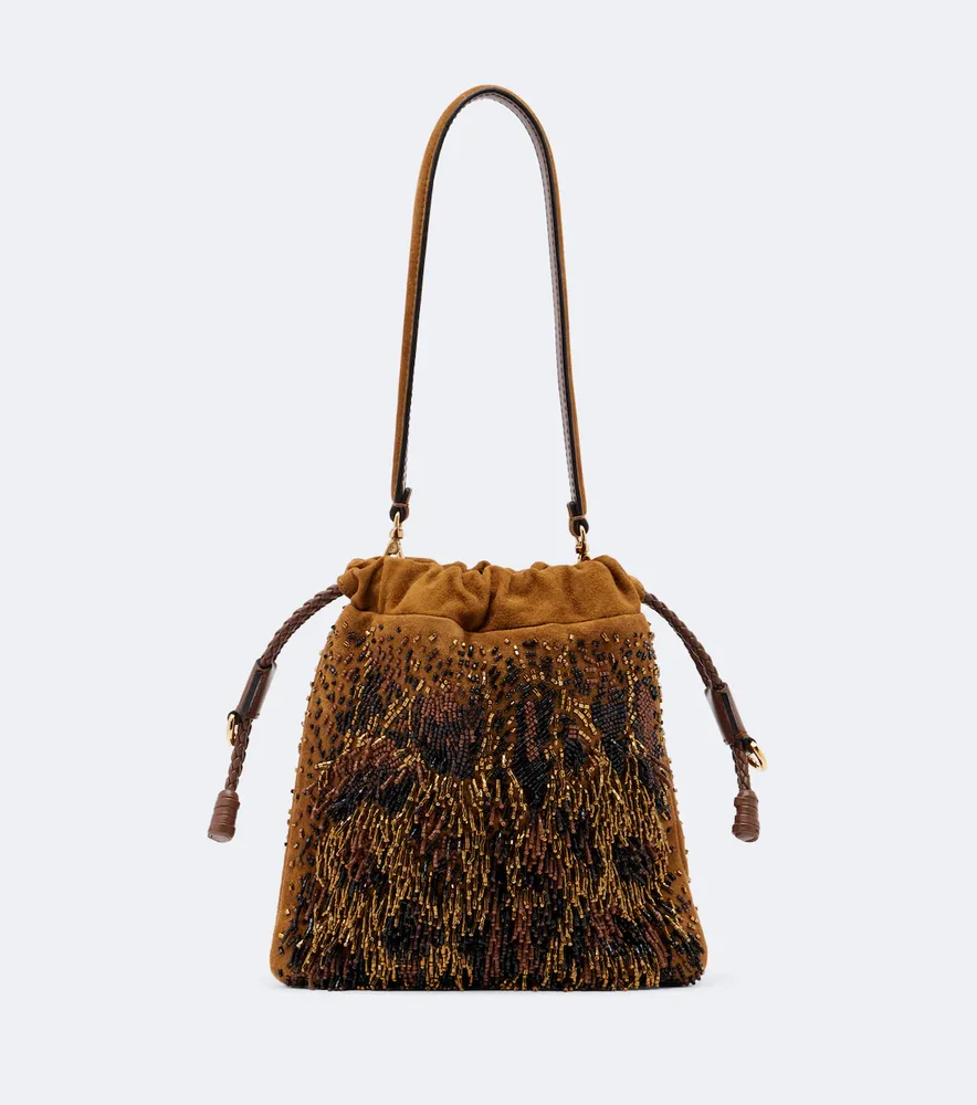 Kalispera Mini beaded fringed shoulder bag