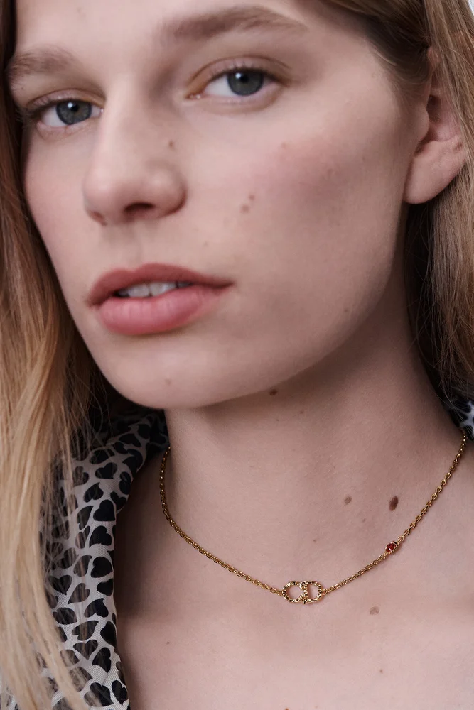 Dior Qixi CD Lady Twist Necklace