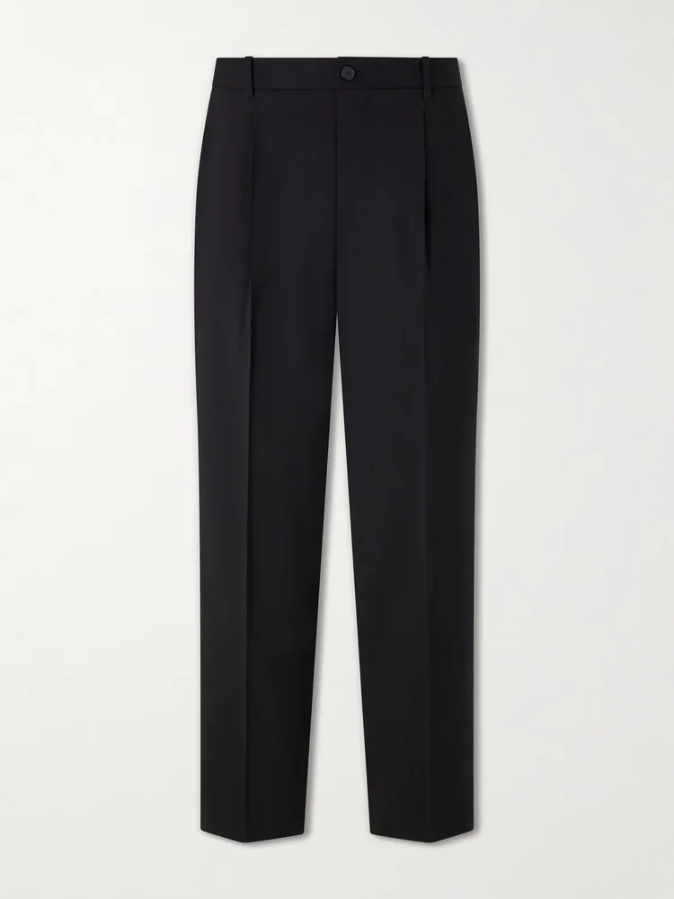 Tropical Straight-Leg Wool Trousers