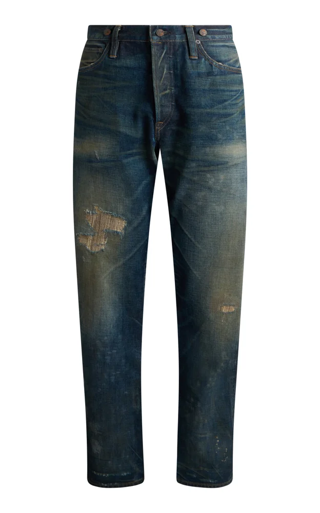 Stevie Low-Rise Denim Straight-Leg Jeans