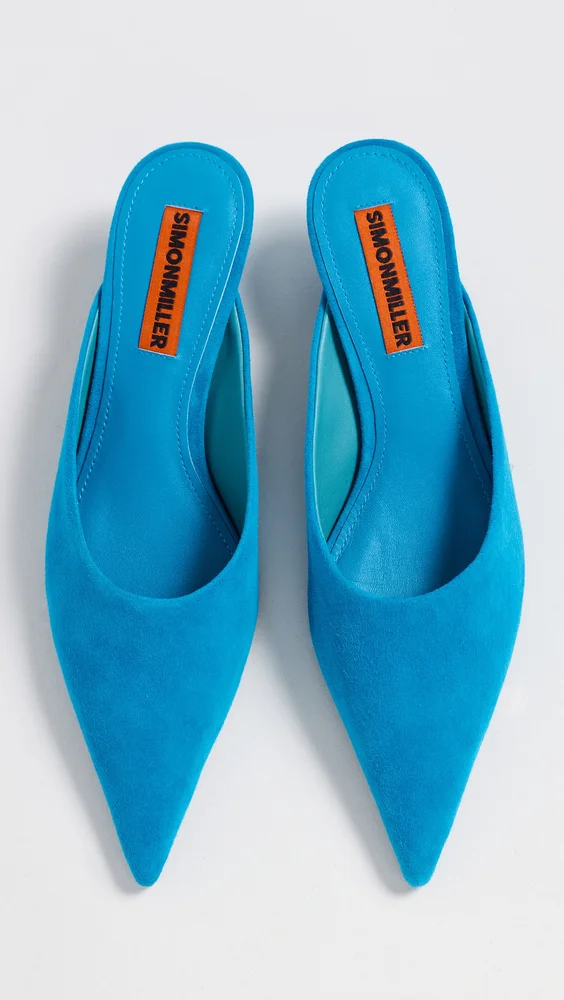 Suede Arrow Mules