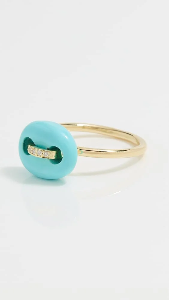 18k Mini Stone Mariner Ring
