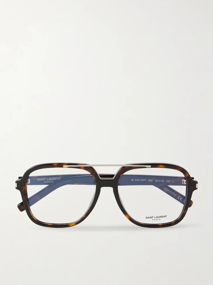 SL 545 square-frame acetate glasses