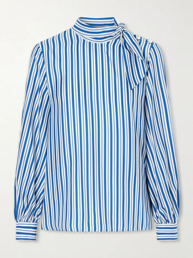 Bingo striped silk shirt