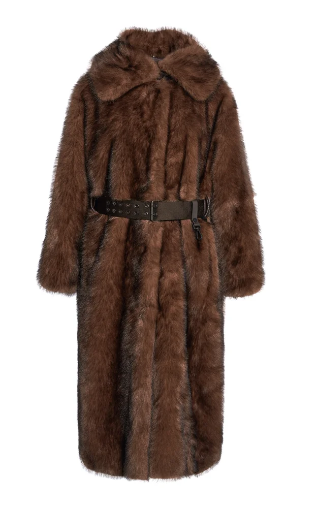 Arly Long Faux Fur Coat