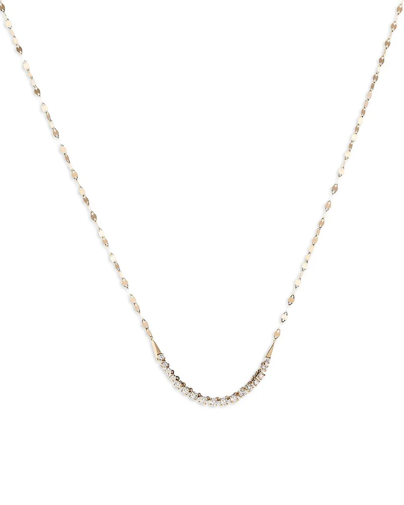 14K Gold Graduating Diamond Blake Tennis Necklace, 0.64 tcw