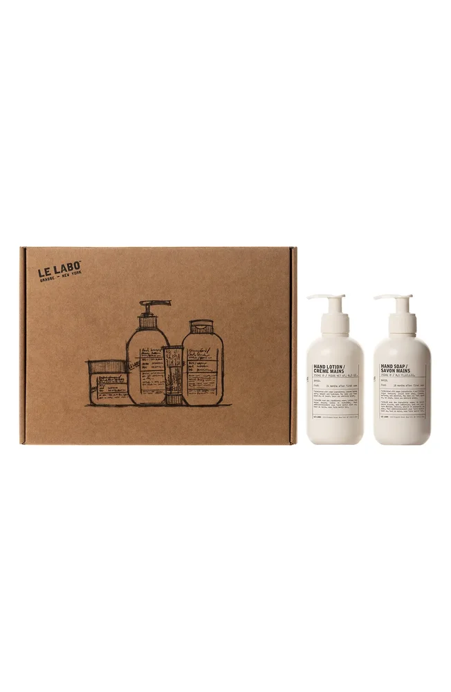 Basil Hand Lotion & Hand Soap Set