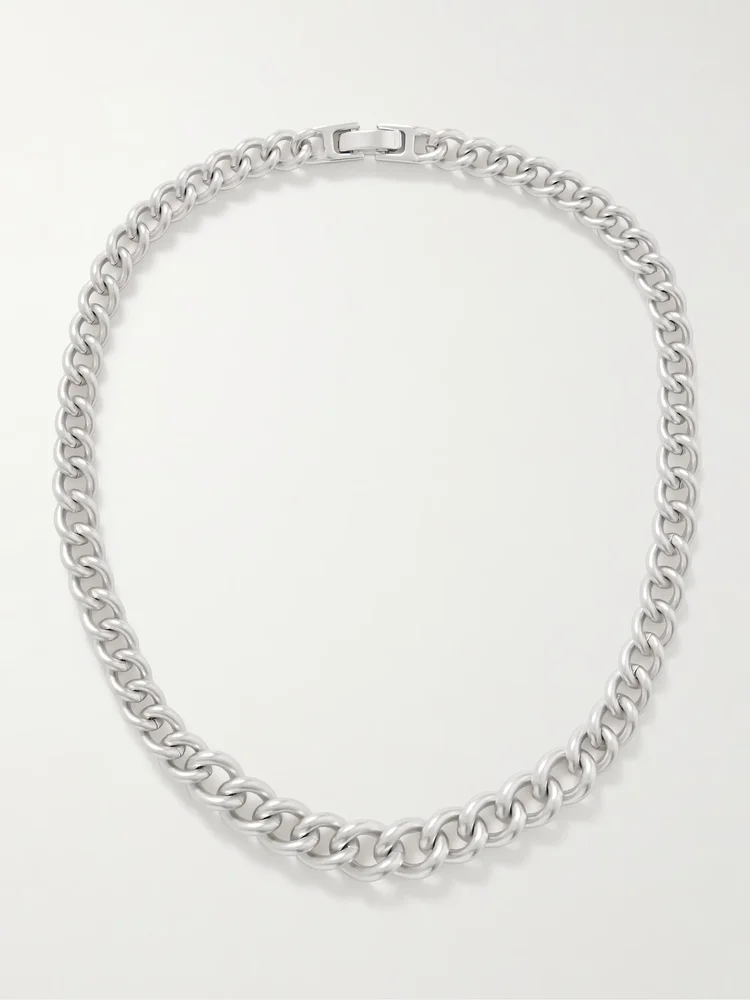 The Graduated silver-tone necklace