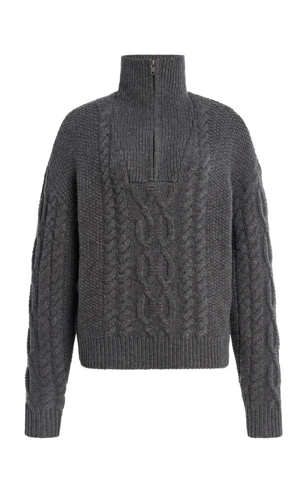 Como Cable-Knit Wool-Cashmere Sweater