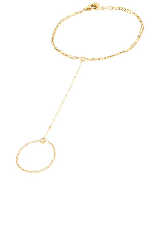 Layered Pave Handchain