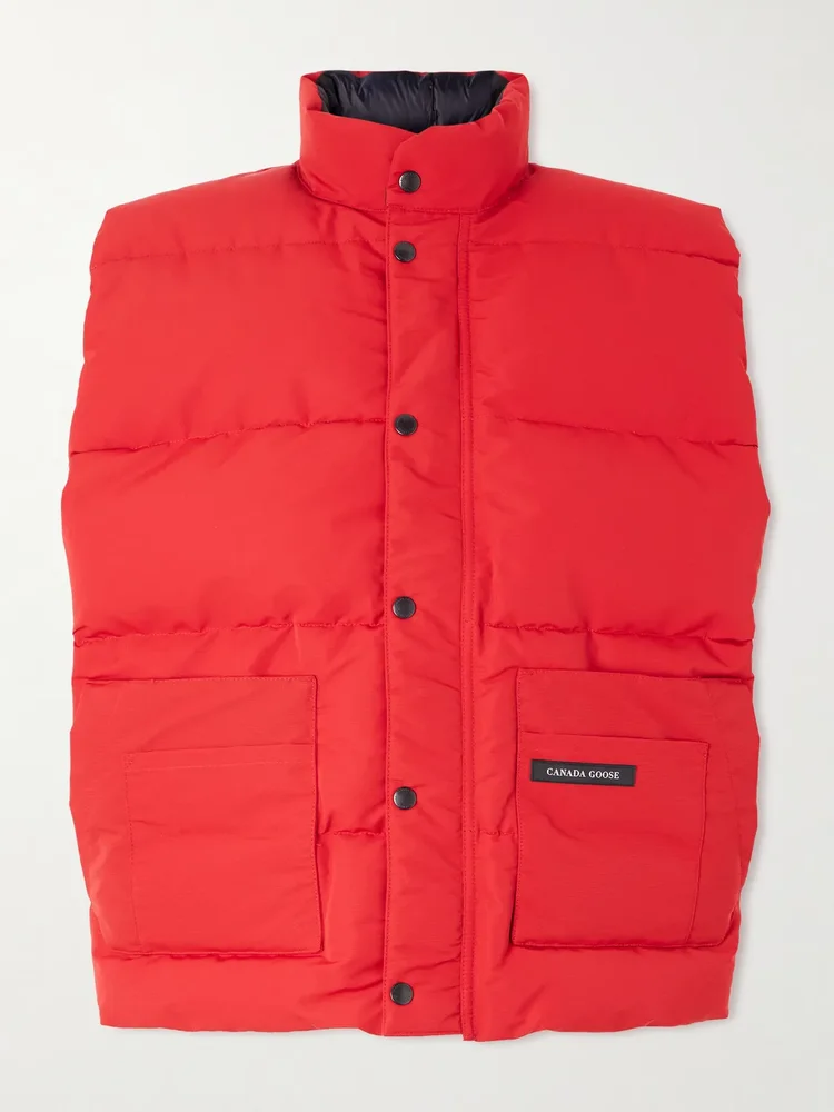 Ledger Quilted Cotton-Blend Down Gilet