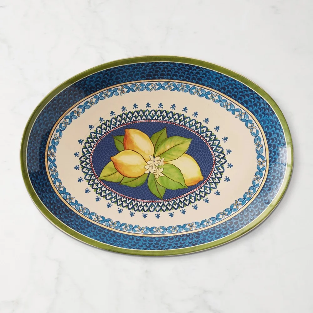 Sicily Ceramic Oval Platter, X-Large