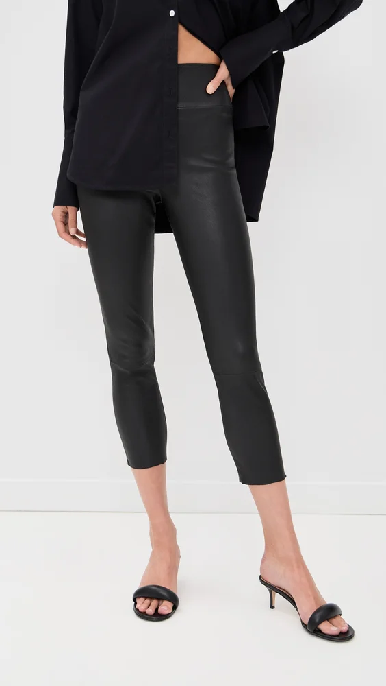 Capri Leather Leggings