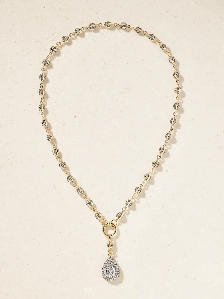 14-karat gold diamond necklace