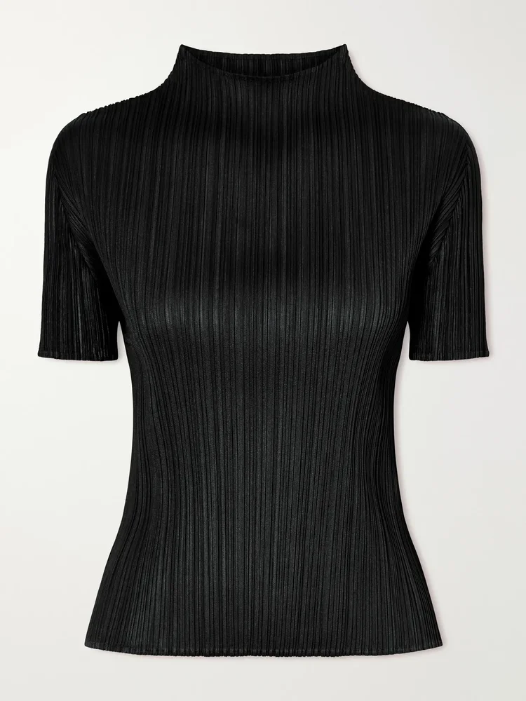September plissé blouse