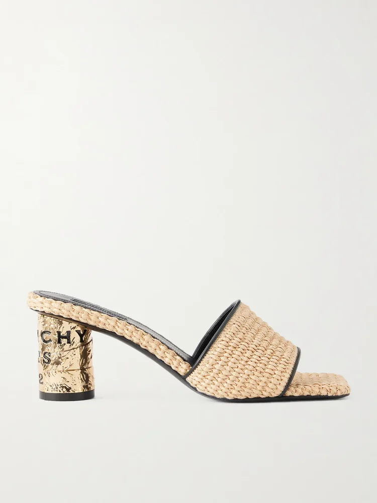 Tape raffia mules
