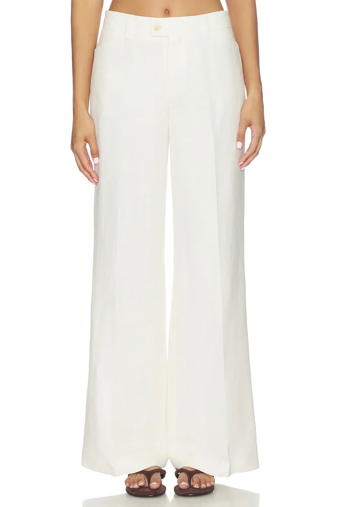 Flared Linen Pants