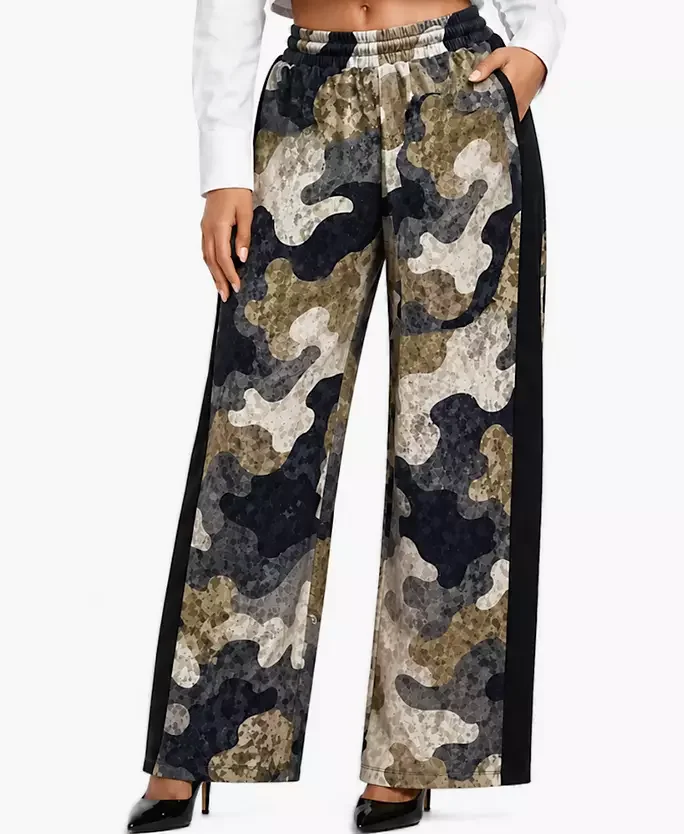 Women's Wide Leg Camo Pants