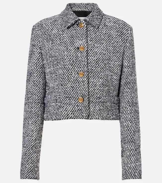 Wool-blend bouclé jacket