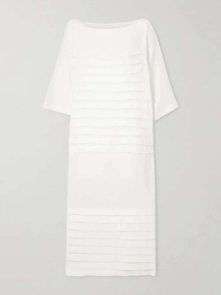 Cleo tiered linen maxi dress