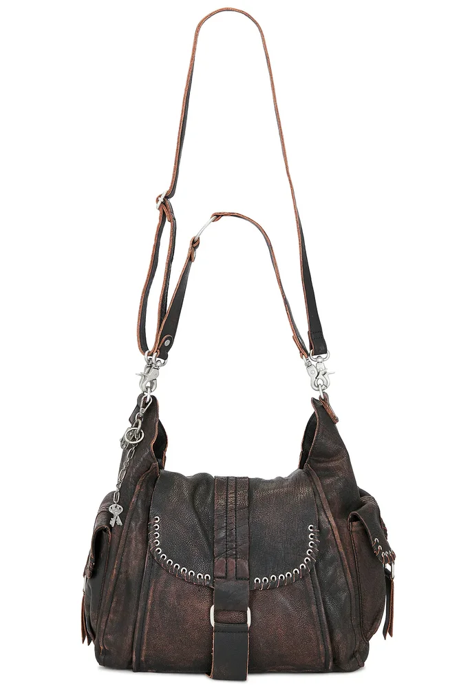We The Free Leigh Distressed Hobo Bag