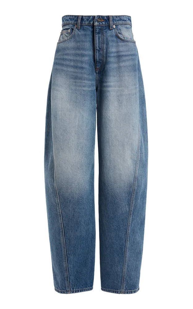 Cocoon Rigid Mid-Rise Wide-Leg Jeans
