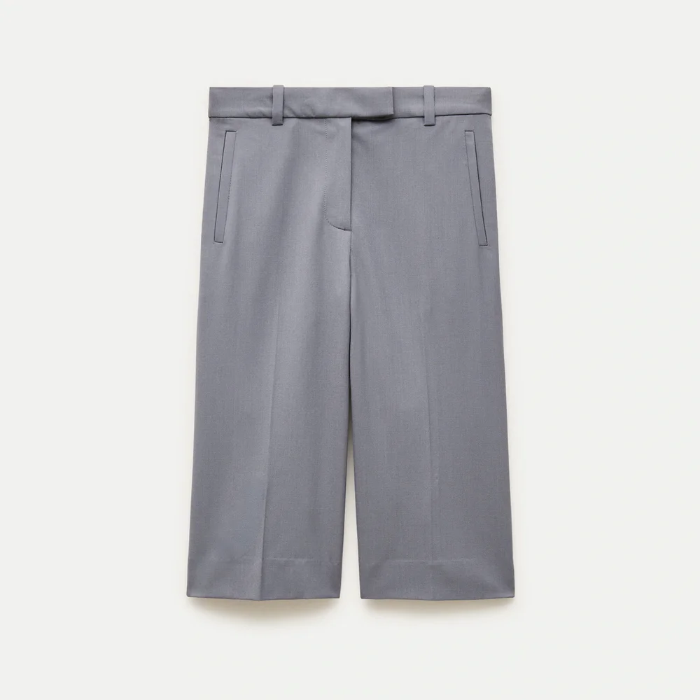 Trouser culotte in wool blend