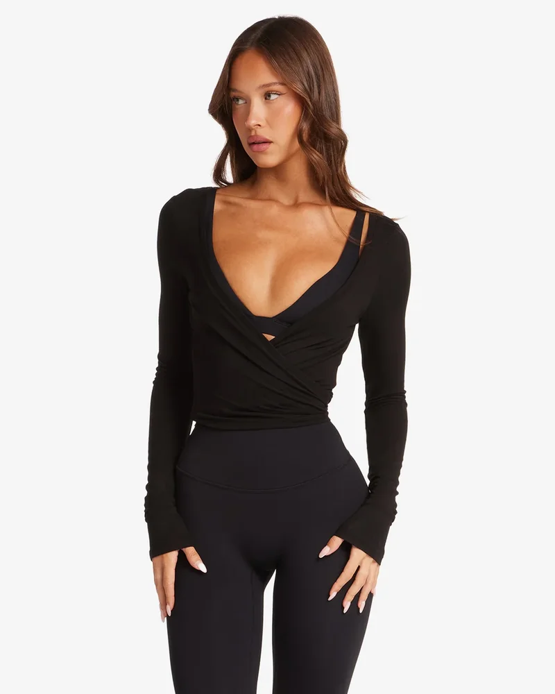 Shopcsb Ballet Wrap Top