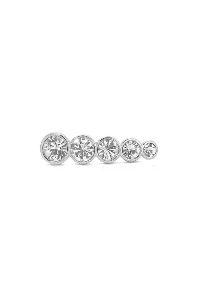 Crystal Line Brooch