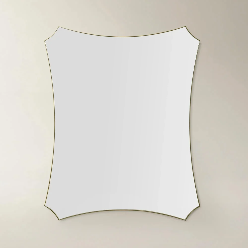 Ava Gold Stainless Steel Wall Mirror