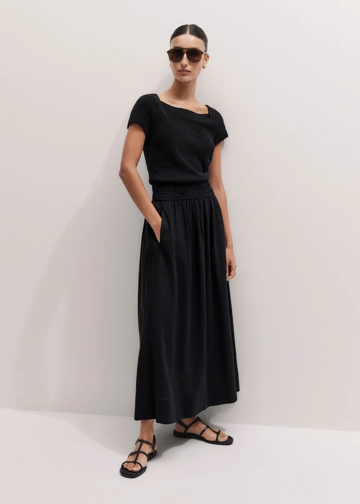 Mixed Media Maxi Dress