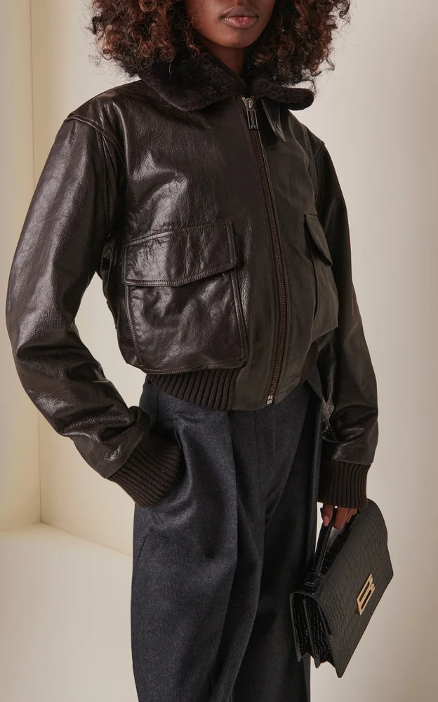 Leather Aviator Jacket