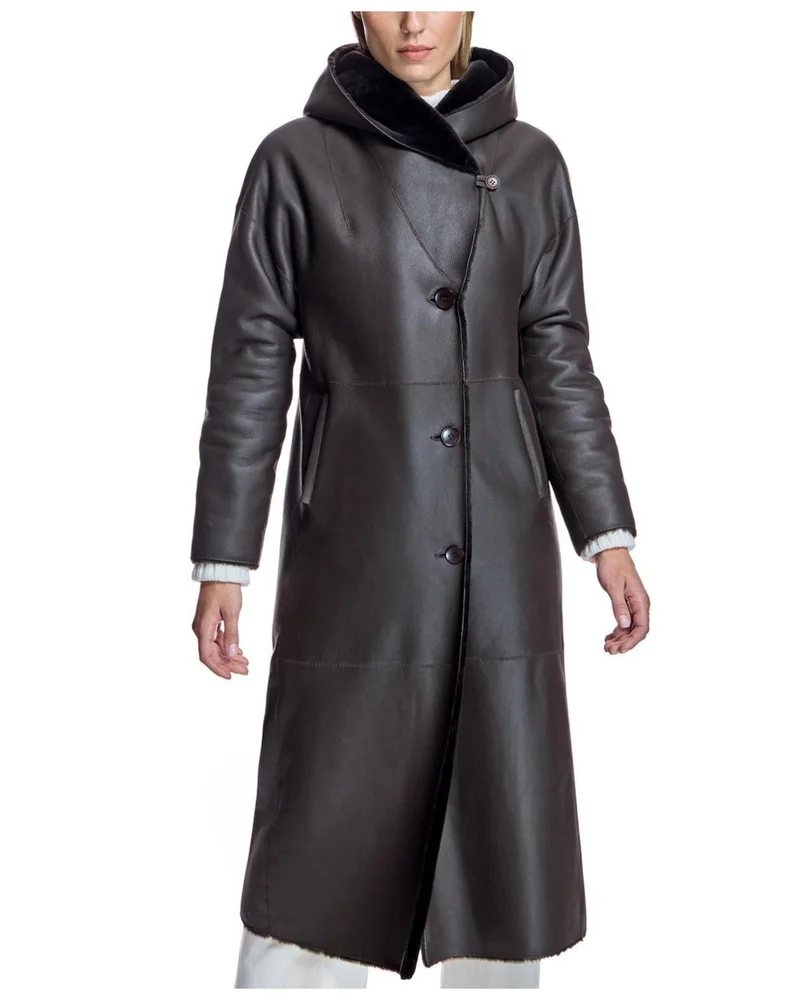 Reversible Nappa Shearling Coat