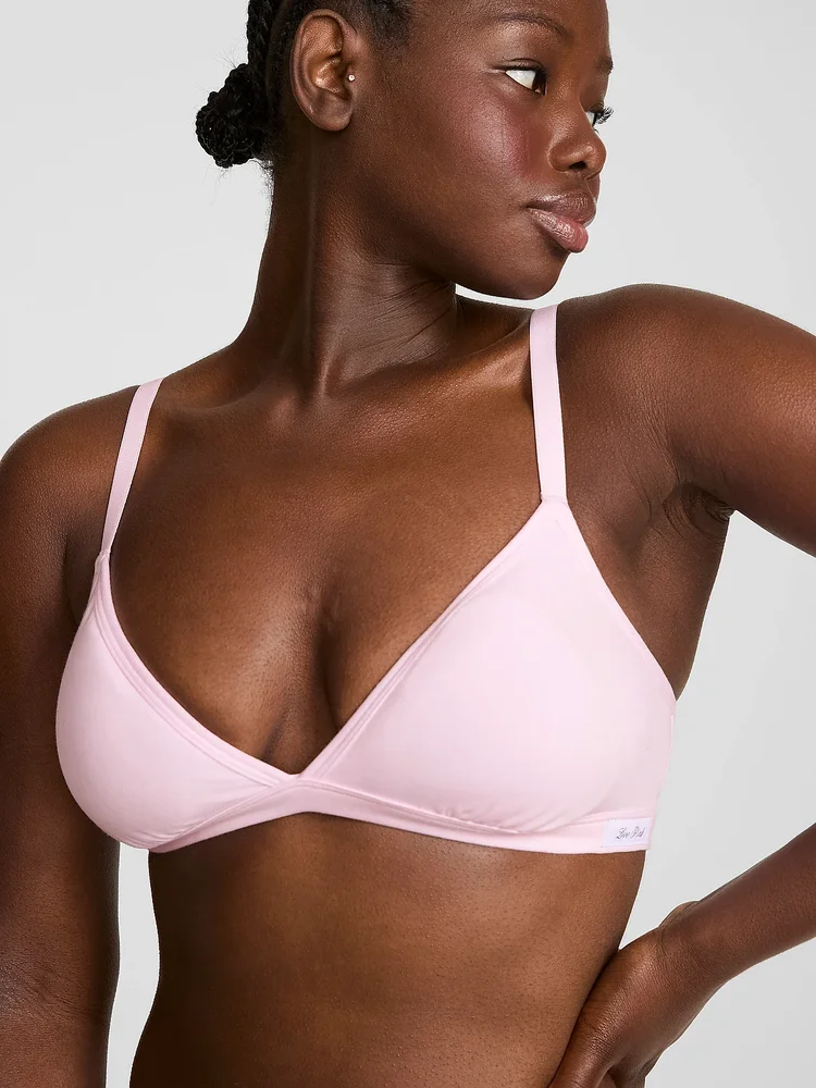 Cotton Unlined Triangle Bralette