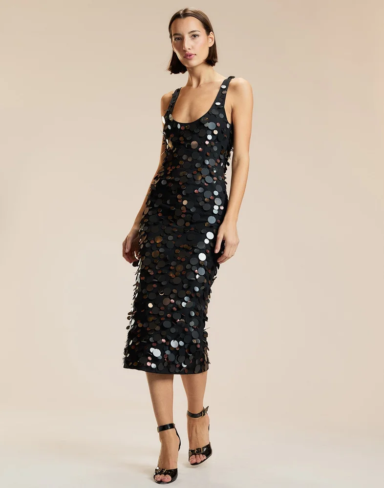Paola Paillette Dress