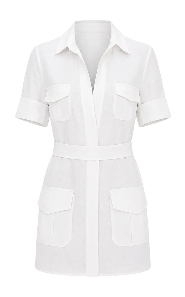 Alba Linen Mini Dress