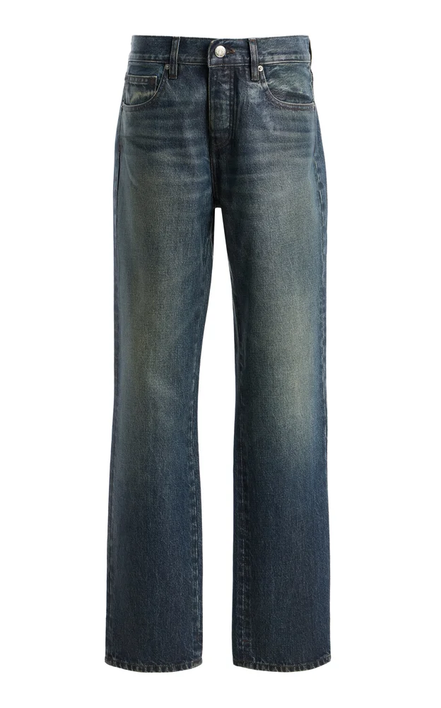 Calla Coated Straight Full Jeans