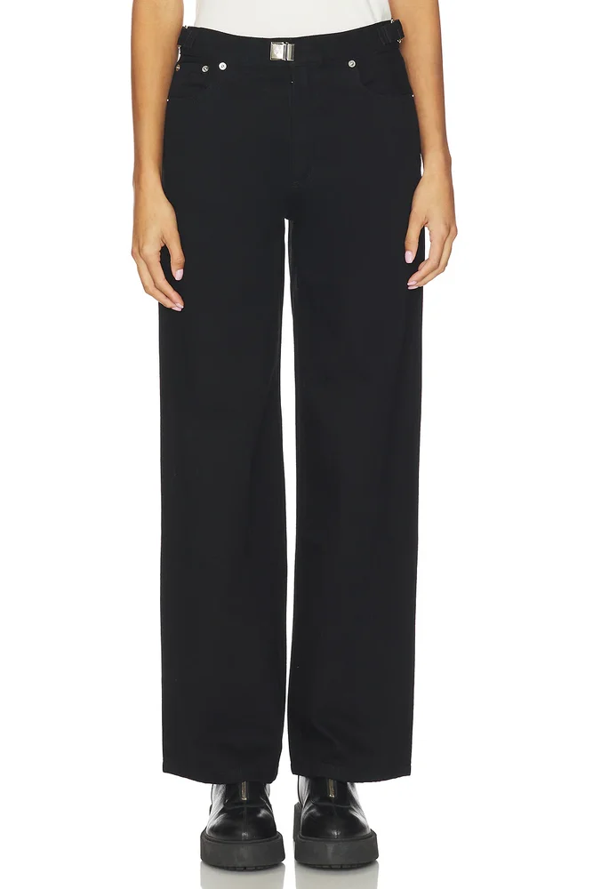 Buckle Wide Leg Jeans
