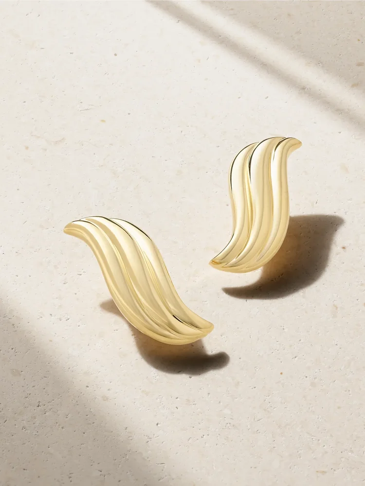 Celeste large 18-karat gold earrings