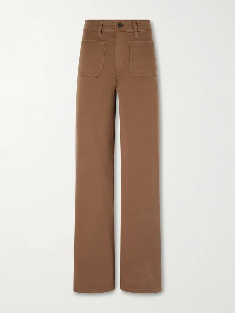 Le Slim Palazzo Harbor Pocket high-rise wide-leg jeans