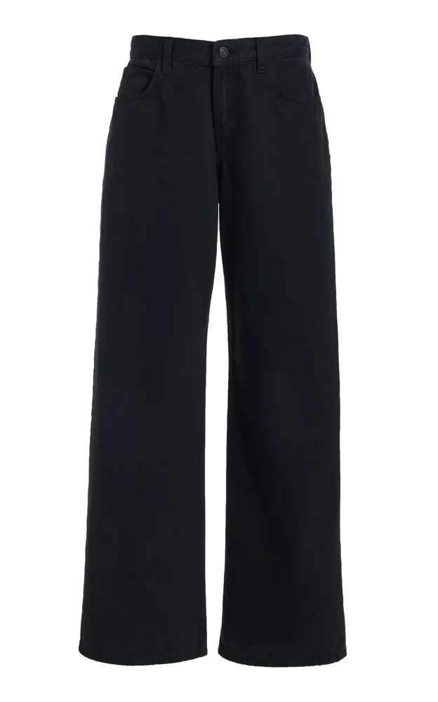 Eglitta Rigid Low-Rise Straight-Leg Jeans