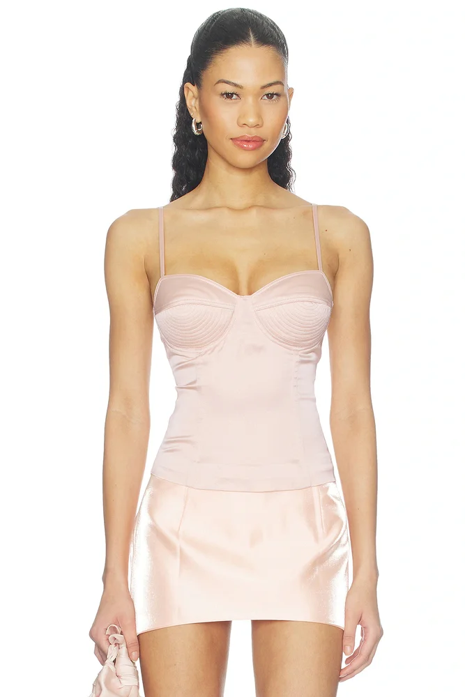 Satin Bullet Bra Top
