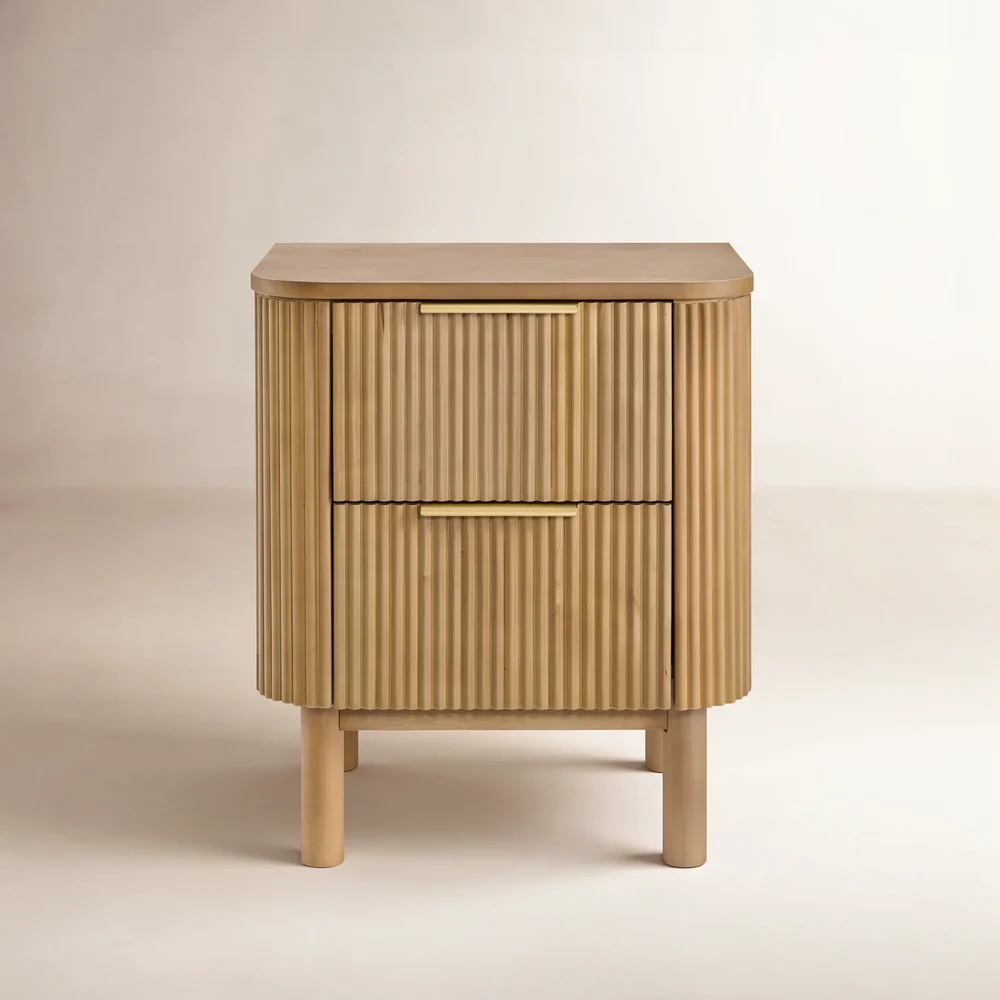 Meliora Nova Reeded 2-Drawer 21" Nightstand