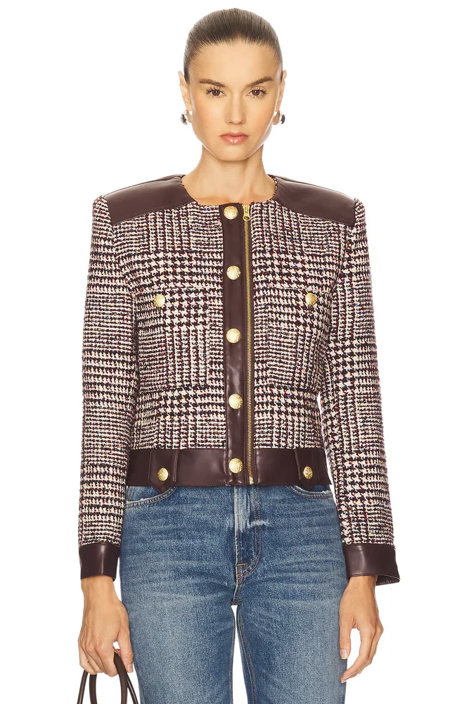 Billie Houndstooth Jacket